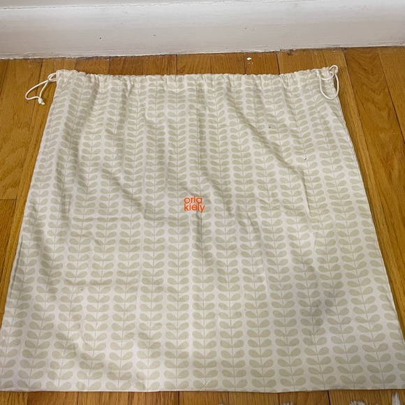 NEW Orla Kiely Retro 1960s Orange Lola Applique Handbag Purse - Picture 7 of 7